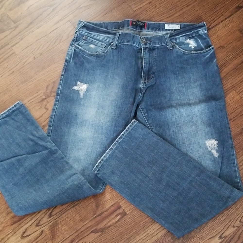 Men distressed jeans 36x32